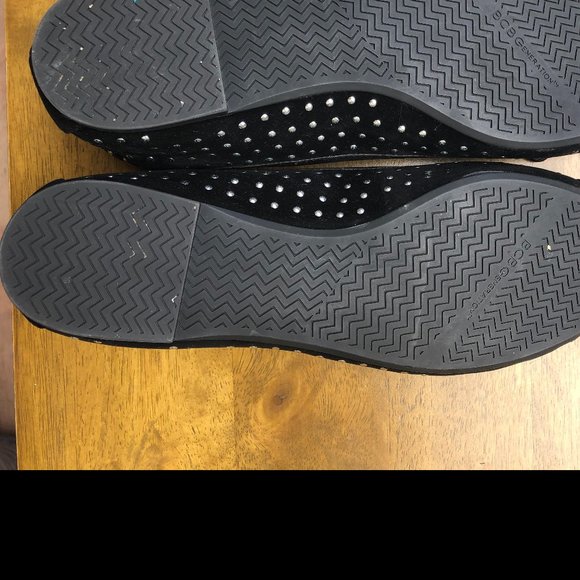 BCBGeneration Suede Black Ballet Flats Studded - Picture 6 of 7